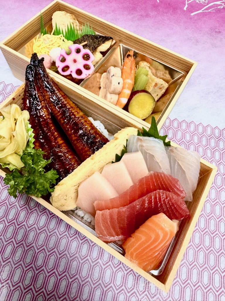 あなご天丼二段弁当