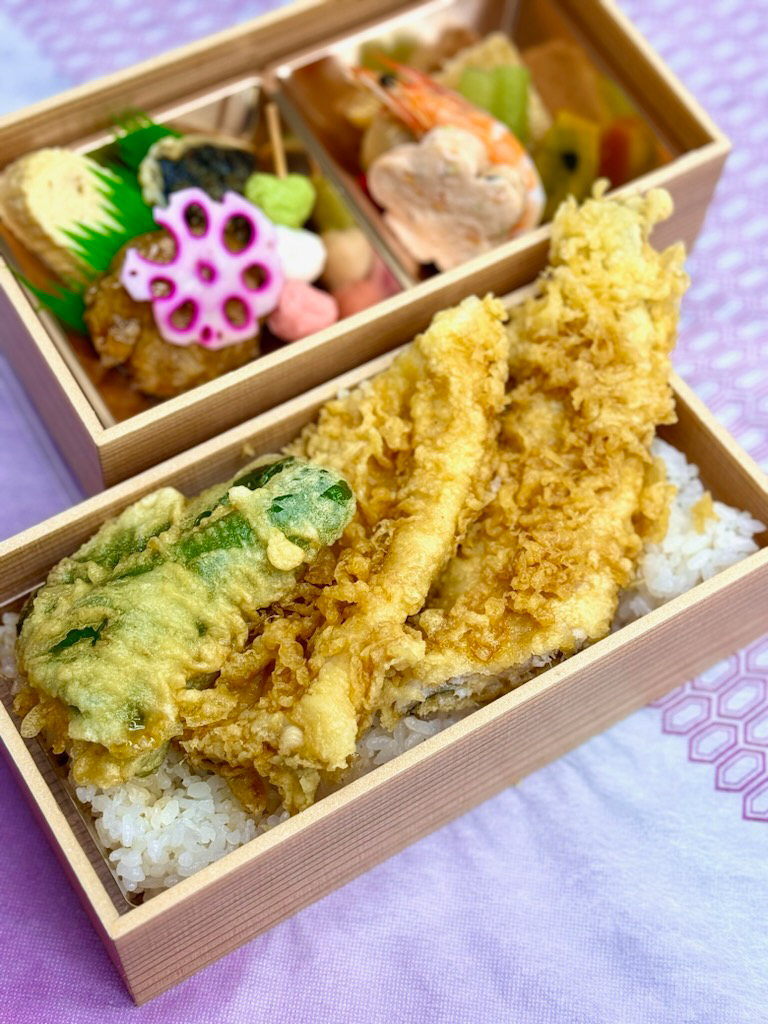 あなご天丼二段弁当